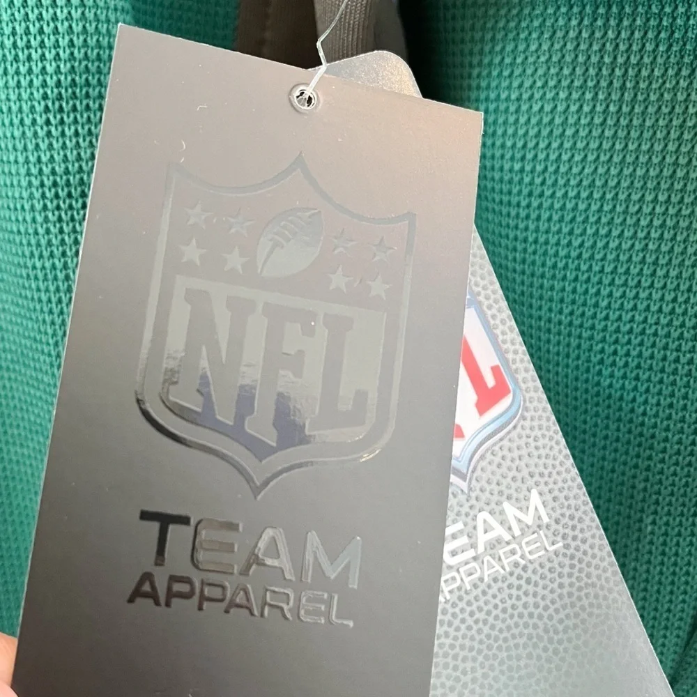 NWT NFL Team Apparel New York Jets 1/4 Zipper Fleece Lined Pullover Size Medium